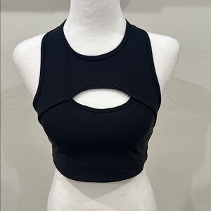 ♥️ Savvi Black Cutout Sports Bra